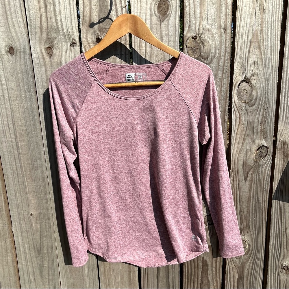 RBX Performance Woman Size Small Red Long Sleeve Dri Fit Workout Top Active Wear